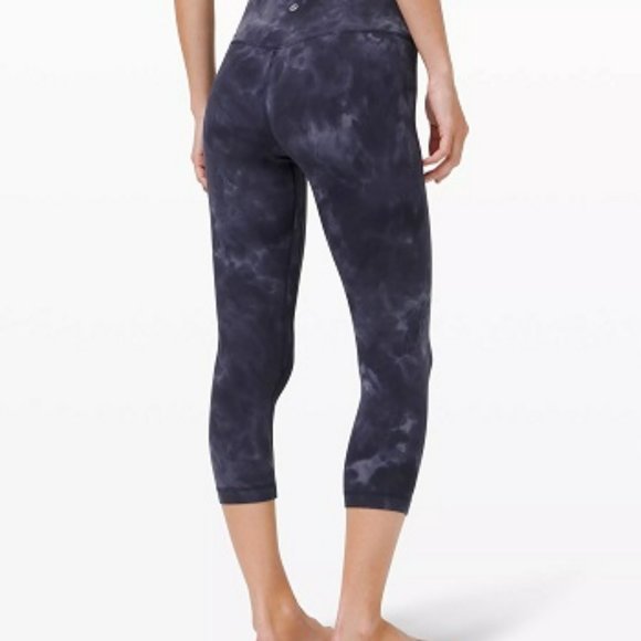 NWT lululemon Align HR Crop 21" - Diamond Dye Pitched Grey - Picture 3 of 5